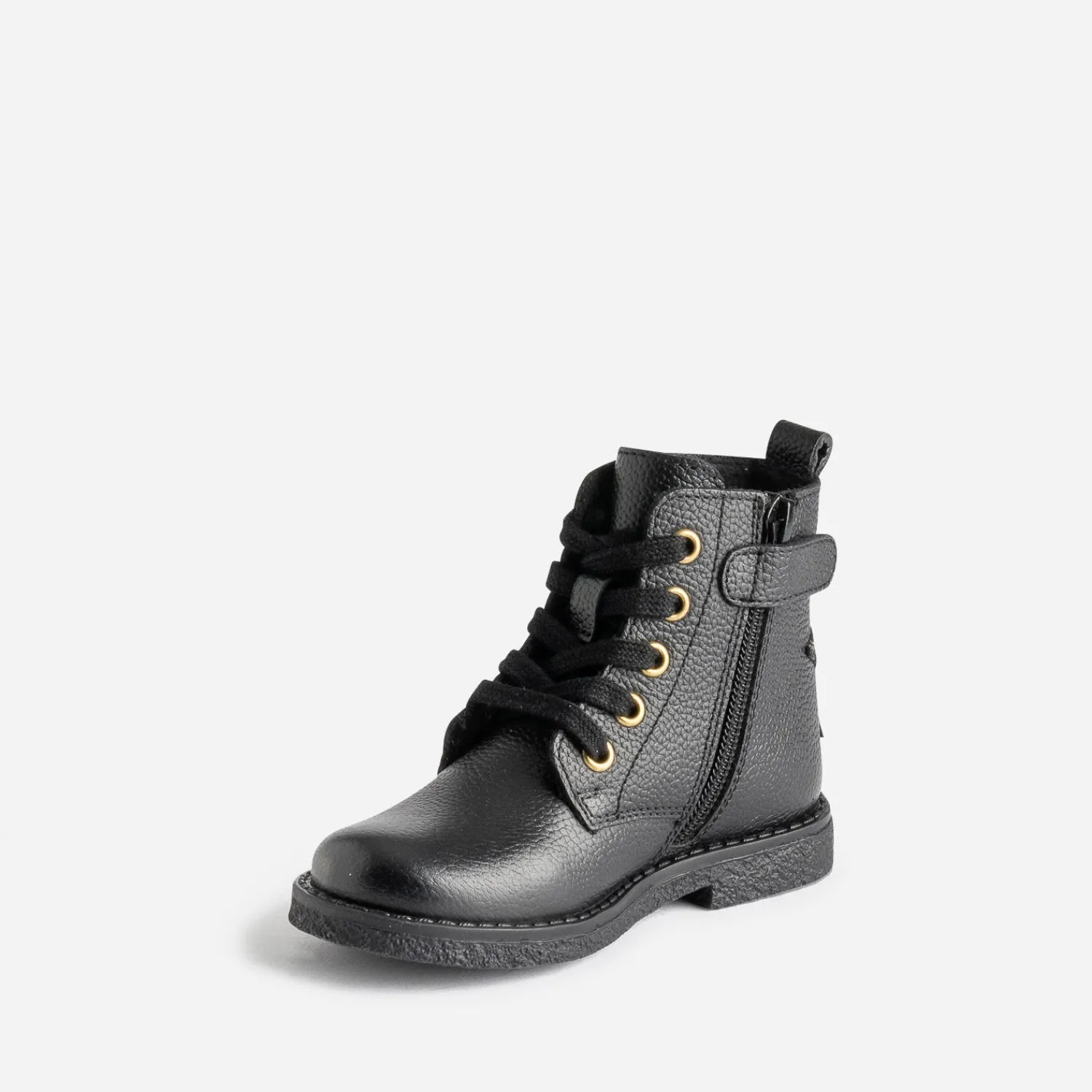 Buggy Boots^Bottine éco-conçue e en cuir décor étoile NOIR