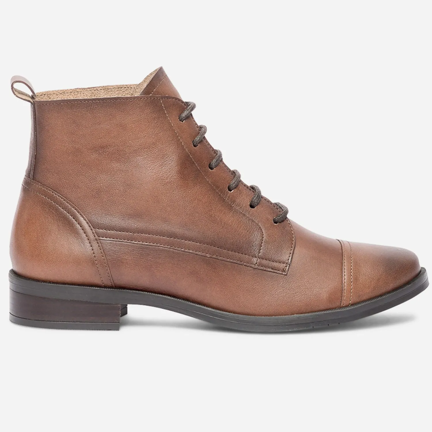 Eram Flex Boots^Bottine en cuir éco-conçu COGNAC