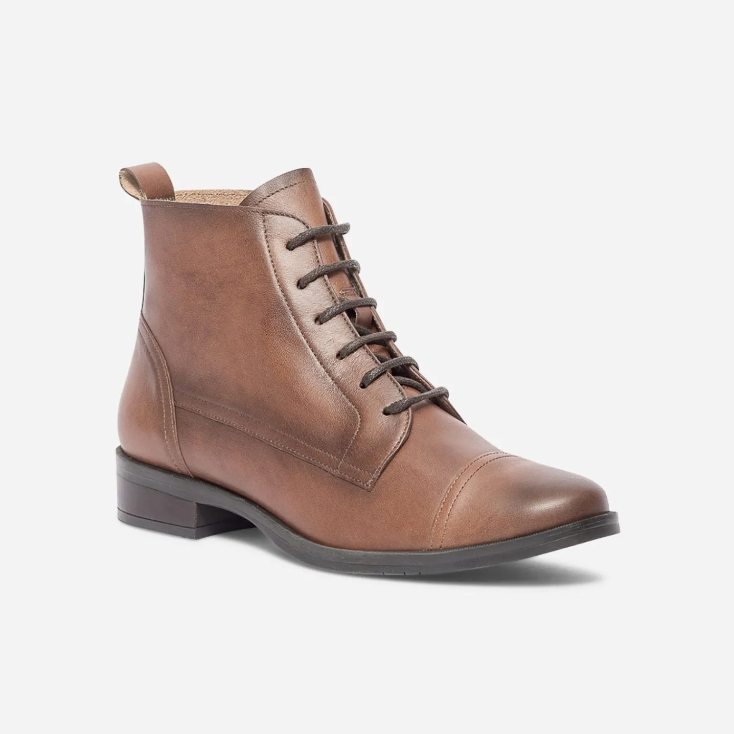 Eram Flex Boots^Bottine en cuir éco-conçu COGNAC