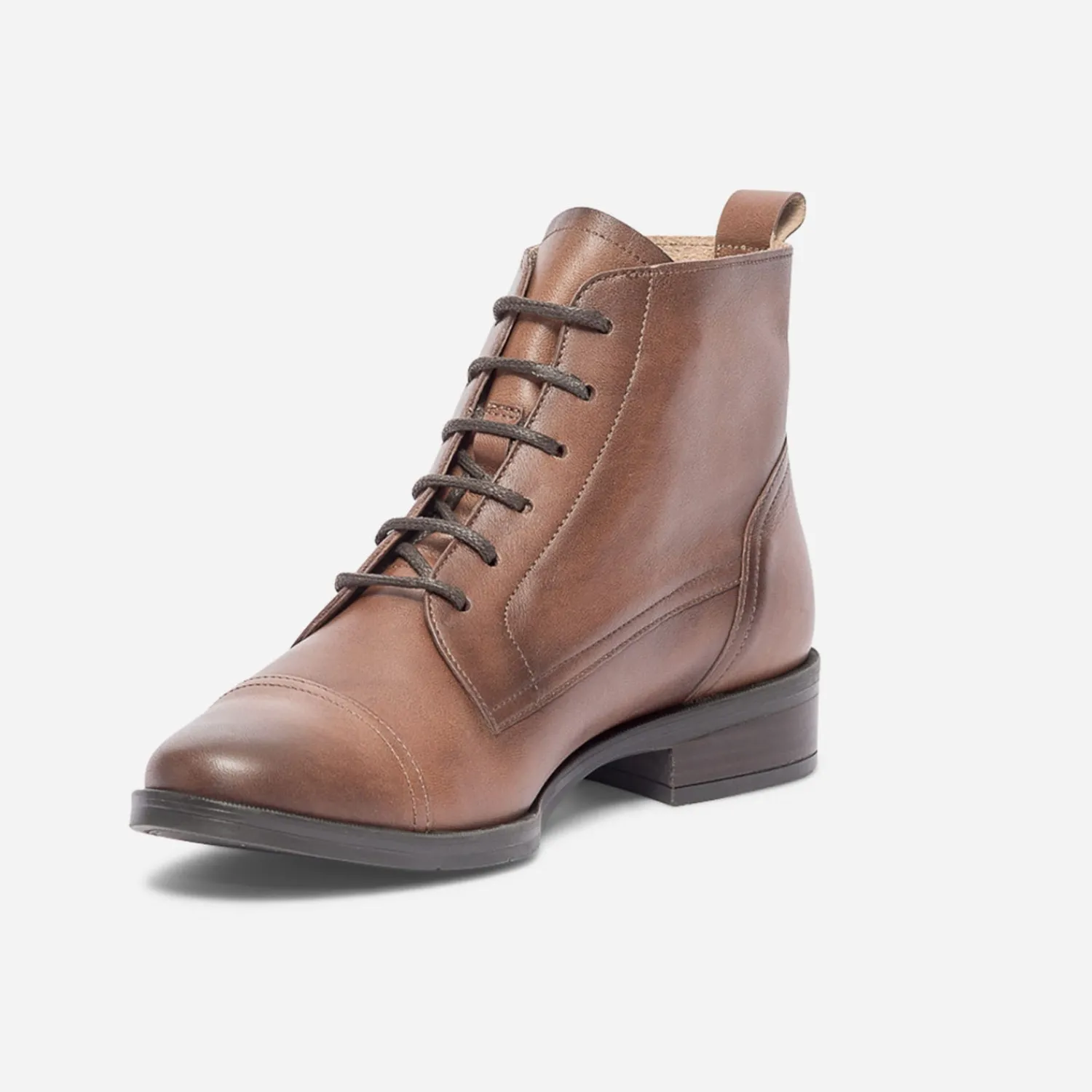 Eram Flex Boots^Bottine en cuir éco-conçu COGNAC