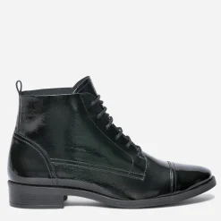 Eram Flex Boots^Bottine e en cuir verni NOIR
