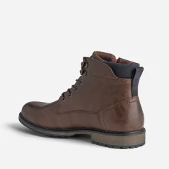 Eram Boots^Bottine à doublure carreaux MARRON