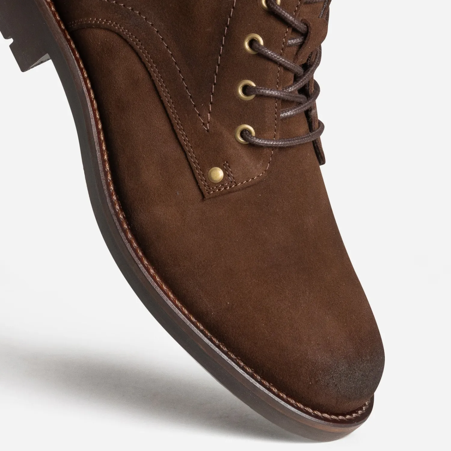 Eram Boots^Bottine cuir velours MARRON