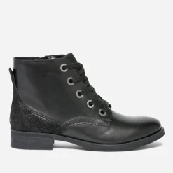 Eram Boots^Bottine e éco-conçue en cuir NOIR