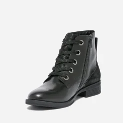 Eram Boots^Bottine e éco-conçue en cuir NOIR