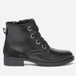 Eram Boots^Bottine e éco-conçue en cuir NOIR