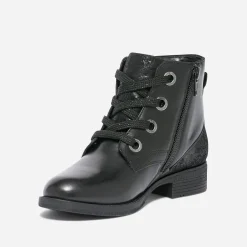 Eram Boots^Bottine e éco-conçue en cuir NOIR