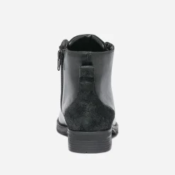 Eram Boots^Bottine e éco-conçue en cuir NOIR