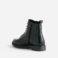 Eram Boots^Bottine e cuir détails perforés NOIR