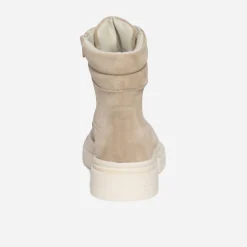 Texto Boots^Bottine taupe éco-conçue en cuir velours GRIS