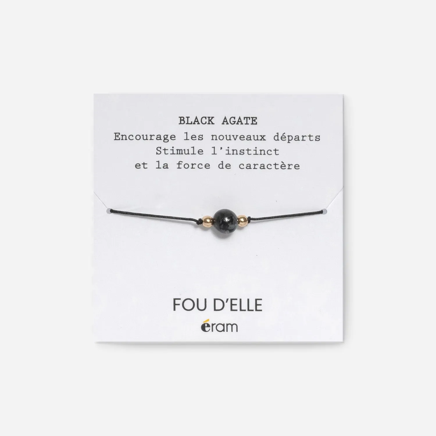 Eram Autres Accessoires^Bracelet pierre black agate GRIS