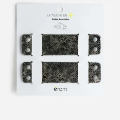 Eram Autres Accessoires^Brides amovibles es en cuir effet python doré NOIR