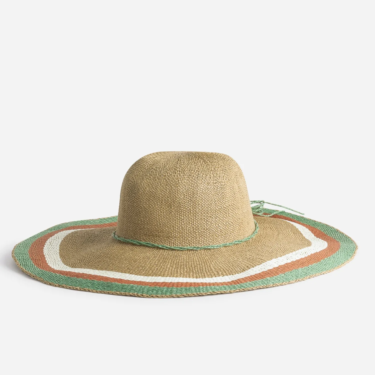 Eram Chapeaux, Bonnets & Casquettes^Capeline tressée avec rayures tricolores BEIGE