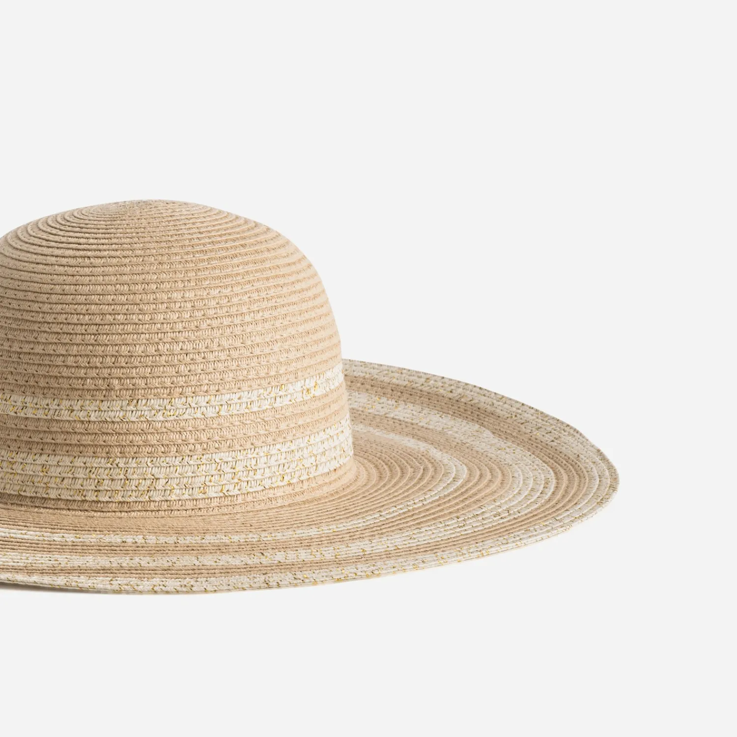 Eram Chapeaux, Bonnets & Casquettes^Capeline camel et fils dorés BEIGE