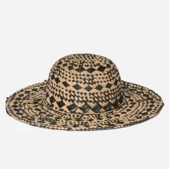 Texto Chapeaux, Bonnets & Casquettes^Capeline et noire tressée BEIGE