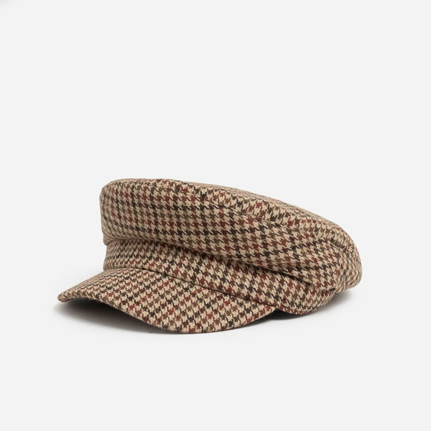 Eram Chapeaux, Bonnets & Casquettes^Casquette beige à motif pied-de-poule coloré CAMEL