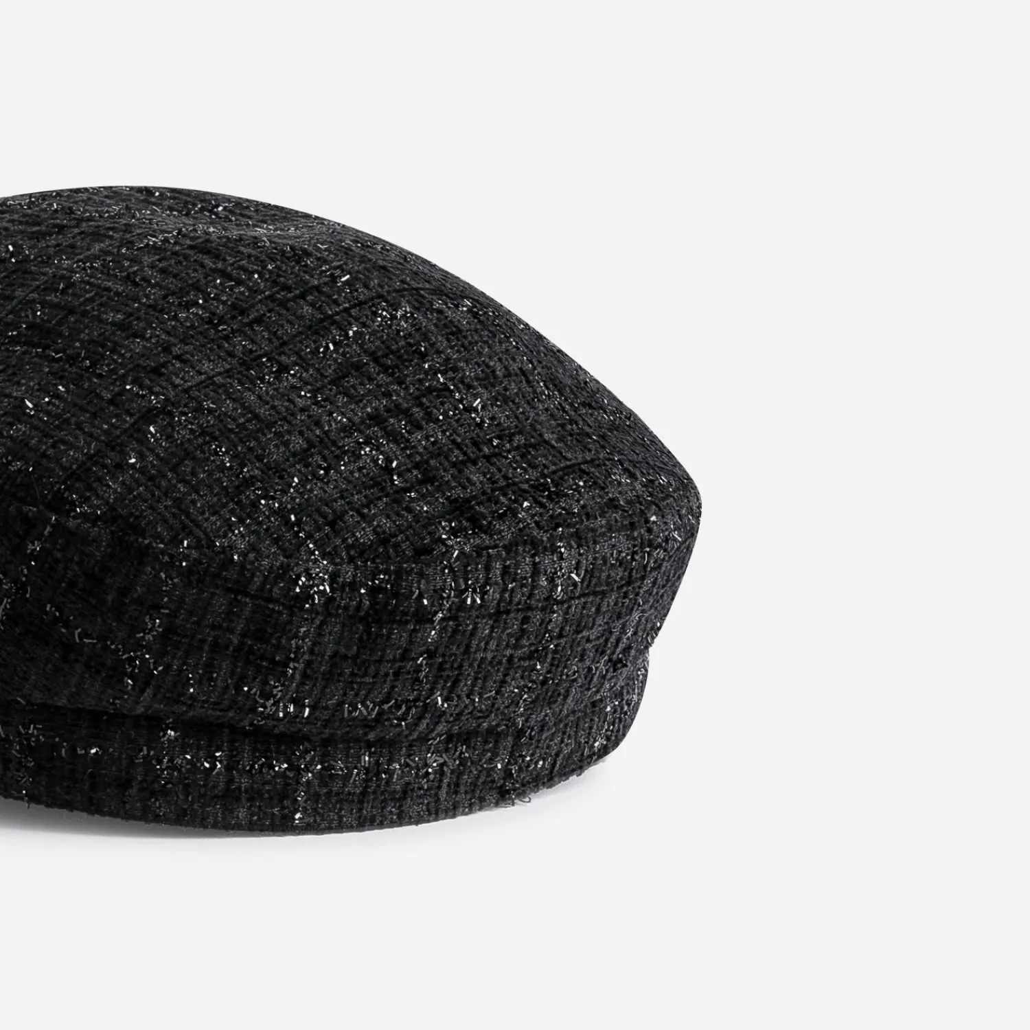 Texto Chapeaux, Bonnets & Casquettes^Casquette de marin e tweed NOIR