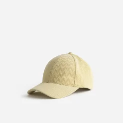 Texto Chapeaux, Bonnets & Casquettes^Casquette effet côtelé JAUNE