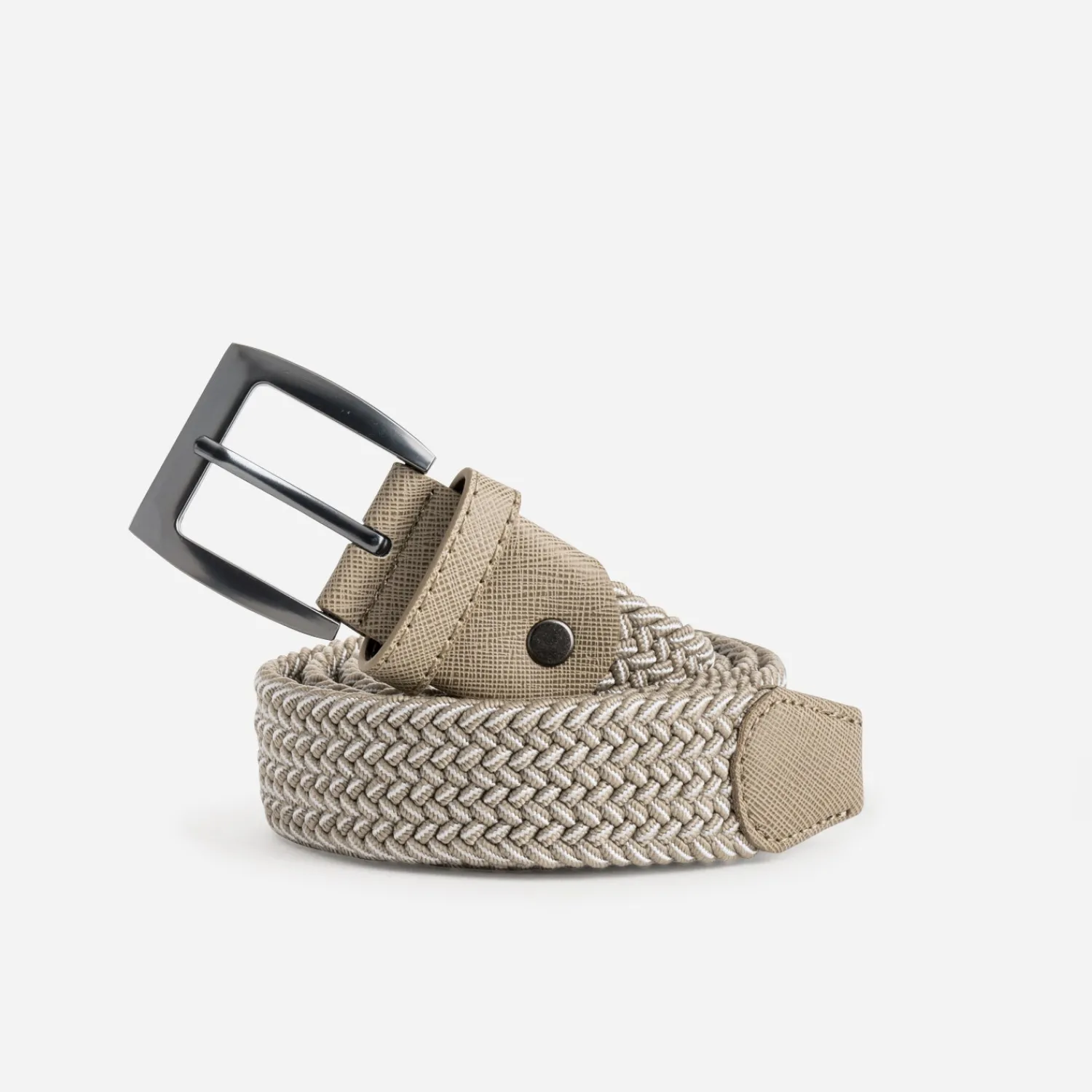 Eram Ceintures|Accessoires^Ceinture taupe tressée homme BEIGE