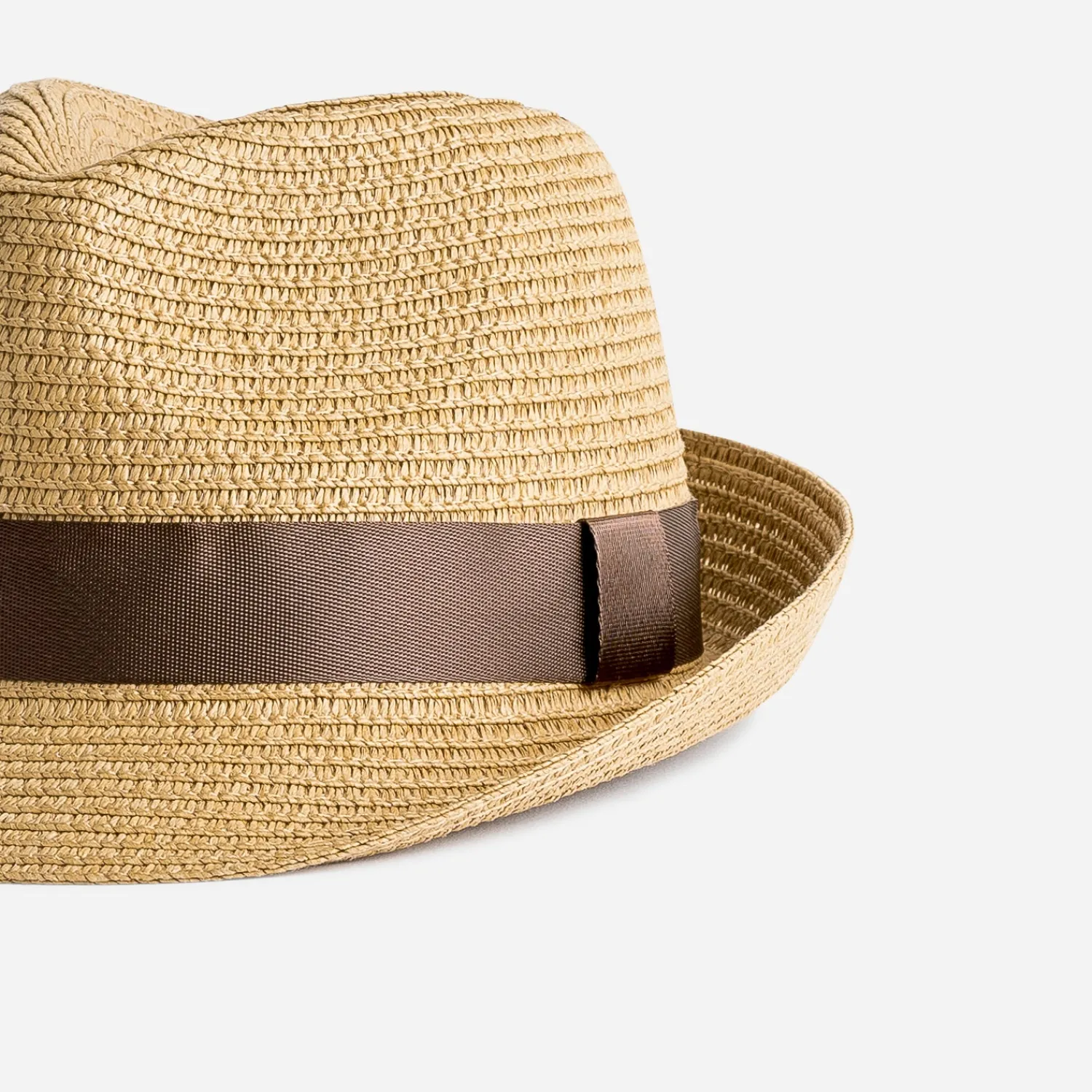 Eram Chapeaux, Bonnets & Casquettes|Accessoires^Chapeau beige en paille avec galon marron BEIGE CLAIR