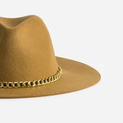 Eram Chapeaux, Bonnets & Casquettes^Chapeau avec ganse-chaînette métal CAMEL
