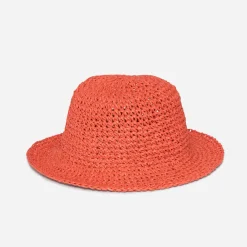 Eram Chapeaux, Bonnets & Casquettes^Chapeau cloche foncé tressé ORANGE