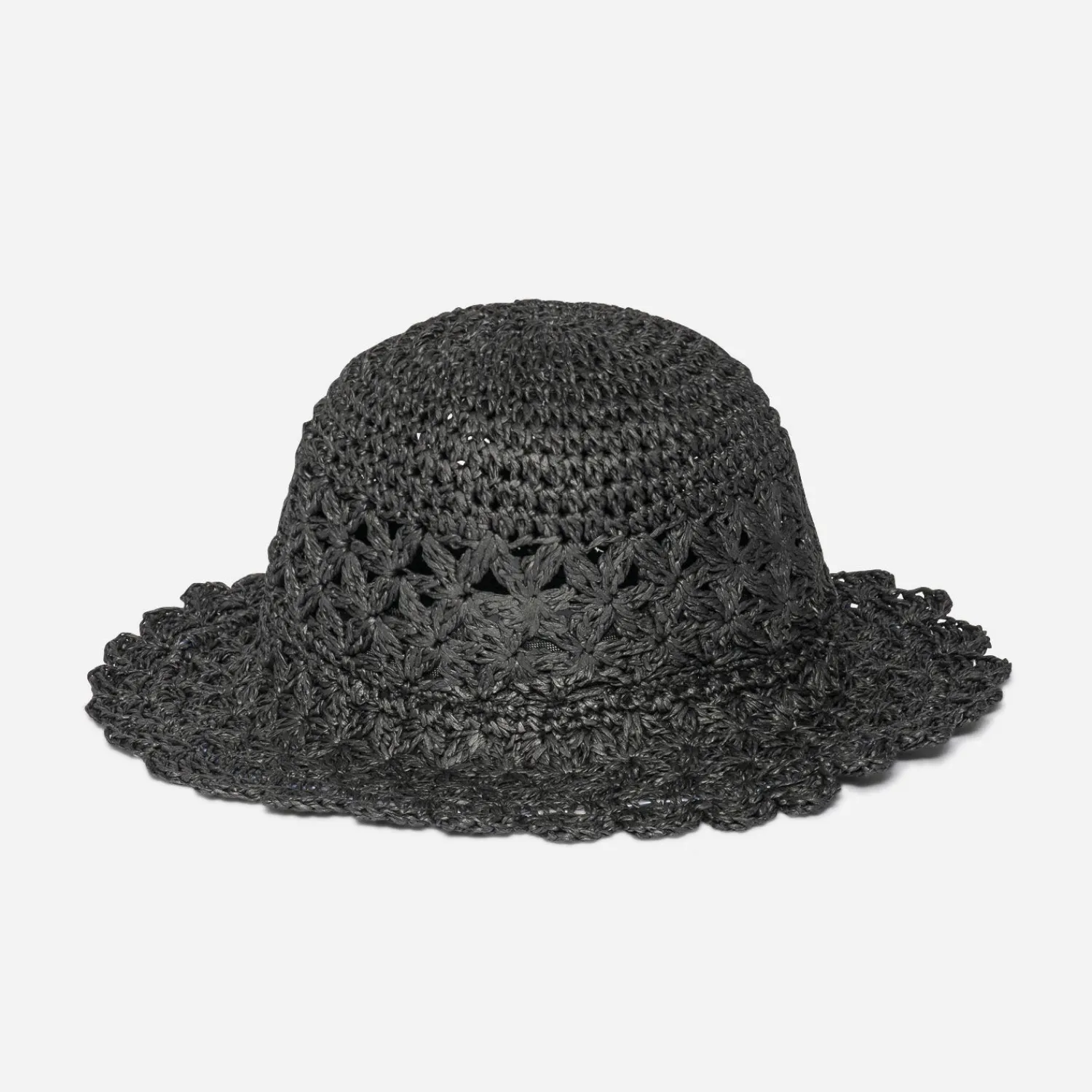 Texto Chapeaux, Bonnets & Casquettes^Chapeau noir tressé ROUGE
