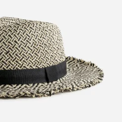 Texto Chapeaux, Bonnets & Casquettes^Chapeau et noir tressé BEIGE