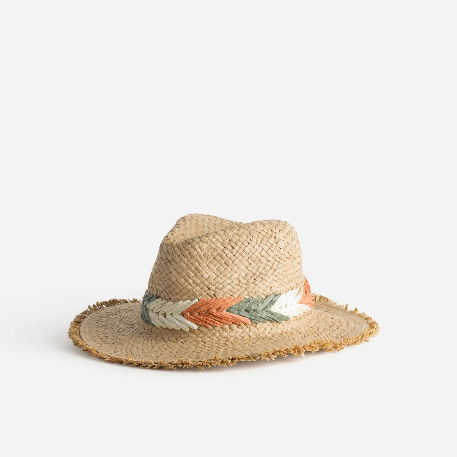 Texto Chapeaux, Bonnets & Casquettes^Chapeau paille papier galon tressé BEIGE