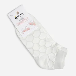 Eram Chaussettes & Collants^Chaussettes courtes blanches ECRU