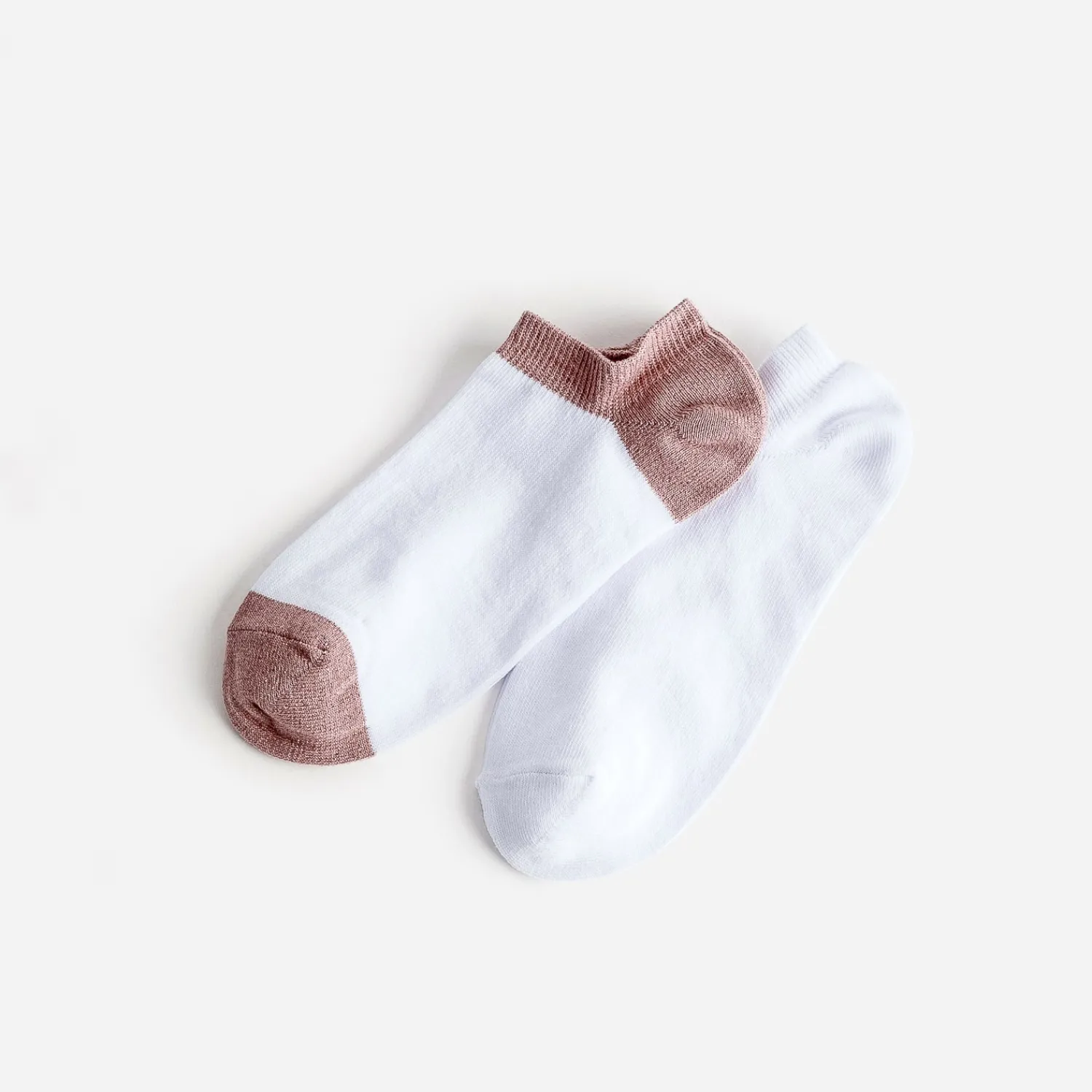 Eram Chaussettes & Collants^Chaussettes courtes blanches et vieux ROSE