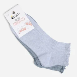 Eram Chaussettes & Collants^Chaussettes courtes es pailletées BLEU