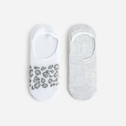 Eram Chaussettes & Collants^Chaussettes invisibles hes et grises BLANC