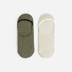 Eram Chaussettes & Collants^Chaussettes invisibles et beige pailletées KAKI