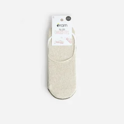 Eram Chaussettes & Collants^Chaussettes invisibles et beige pailletées KAKI