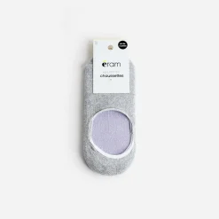 Eram Chaussettes & Collants^Chaussettes invisibles parme et gris argenté VIOLET
