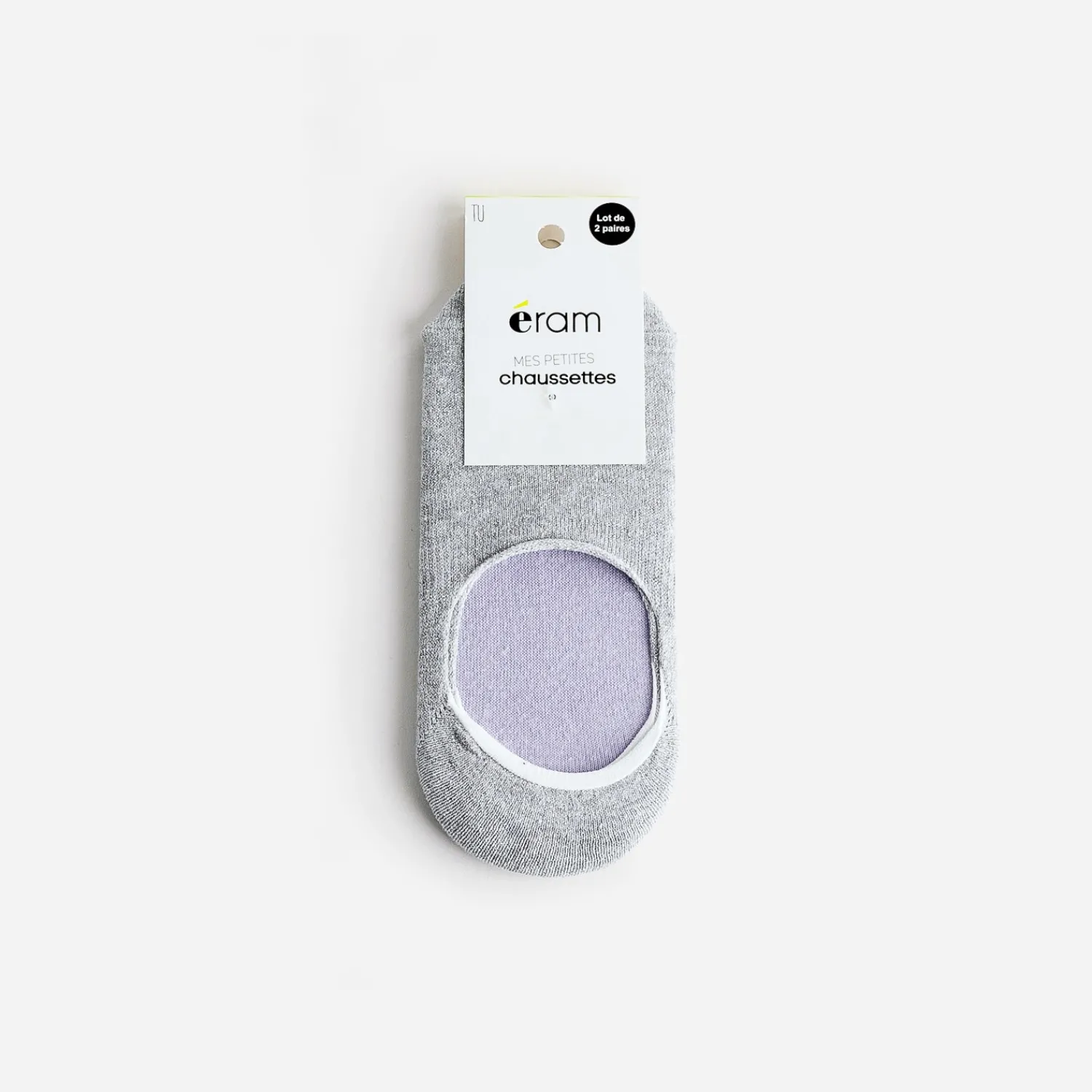Eram Chaussettes & Collants^Chaussettes invisibles parme et gris argenté VIOLET