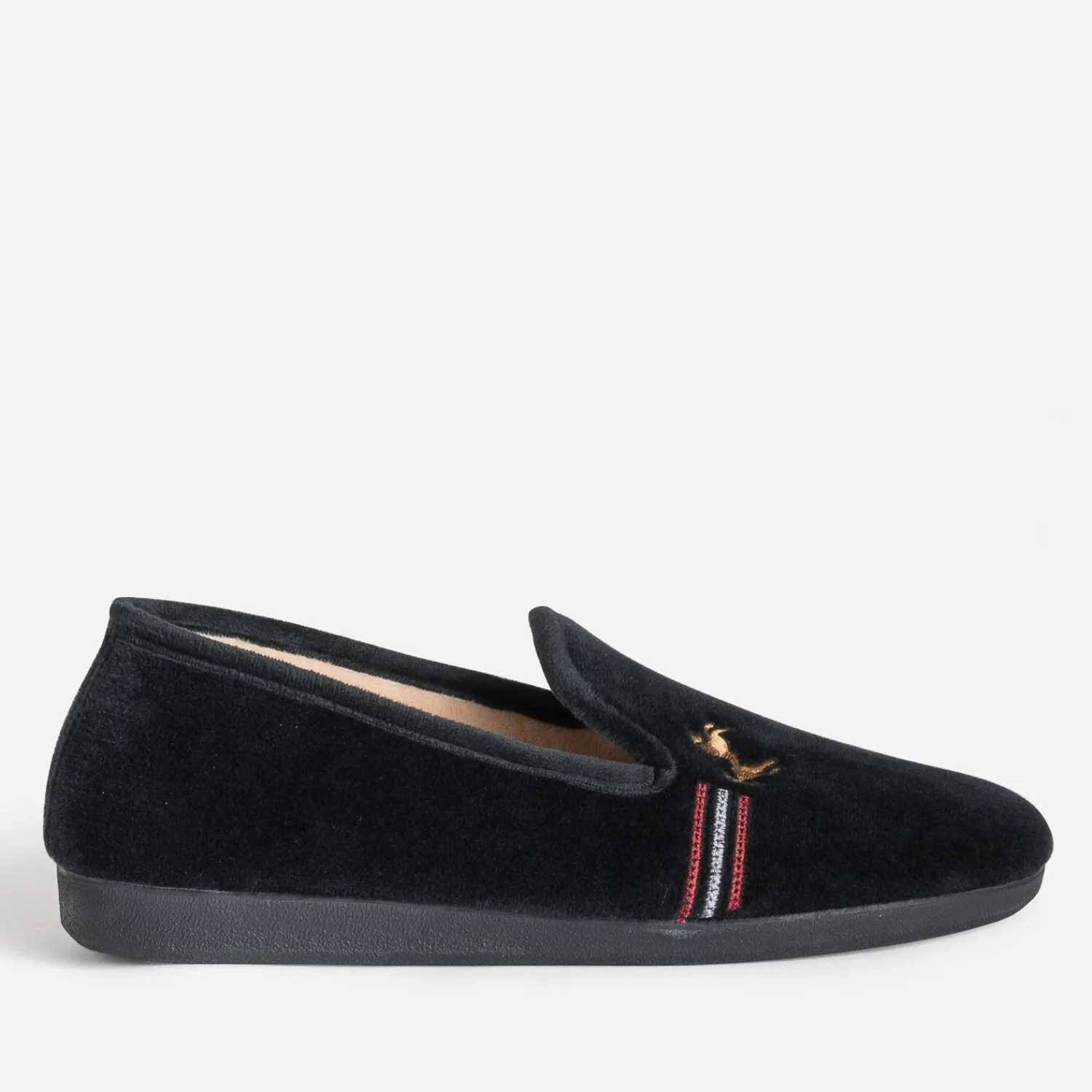 Eram Chaussons^Chausson brodé homme NOIR