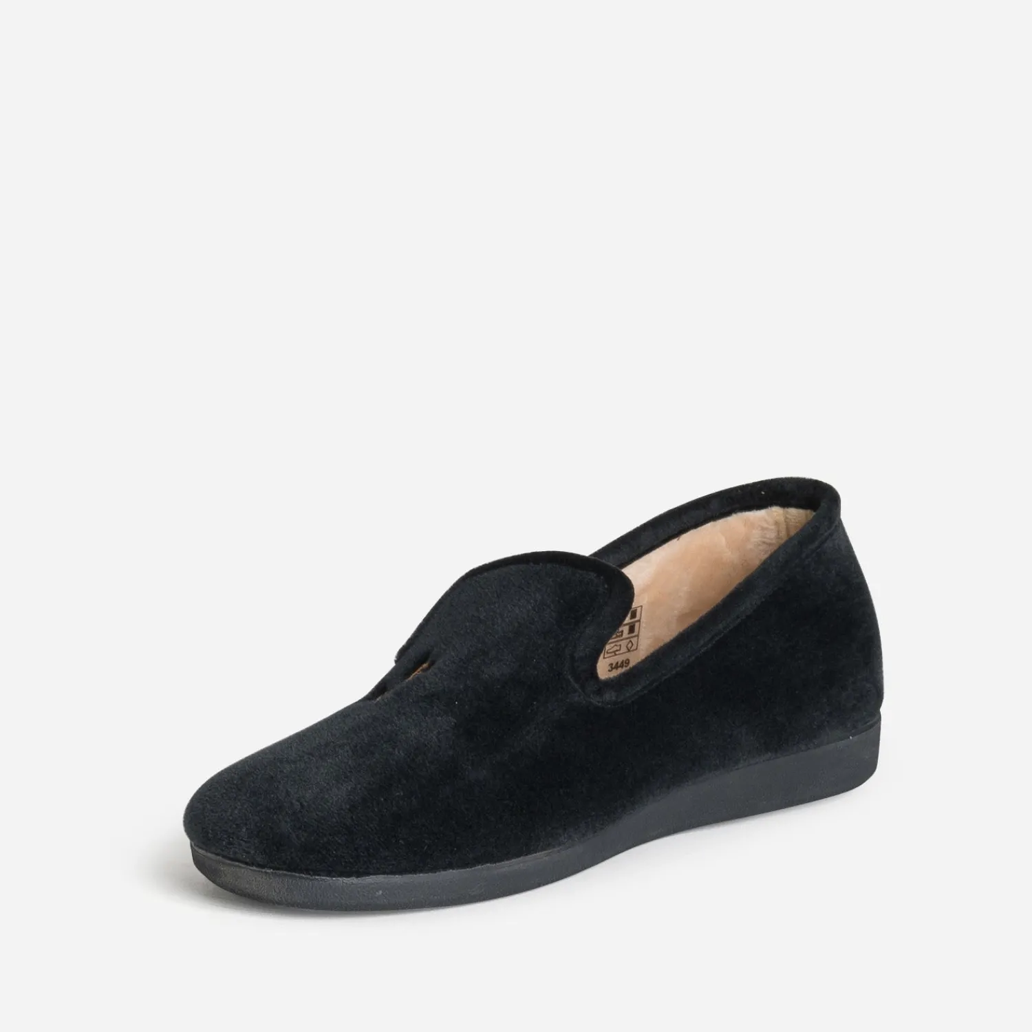 Eram Chaussons^Chausson brodé homme NOIR