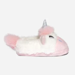 Eram Chaussons^Chausson-licorne et rose BLANC