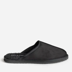 Jack & Jones Chaussons^Chausson-mule JACK&JONES suédé fourré NOIR