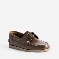 Eram Chaussures Bateau^Chaussure bateau cuir MARRON