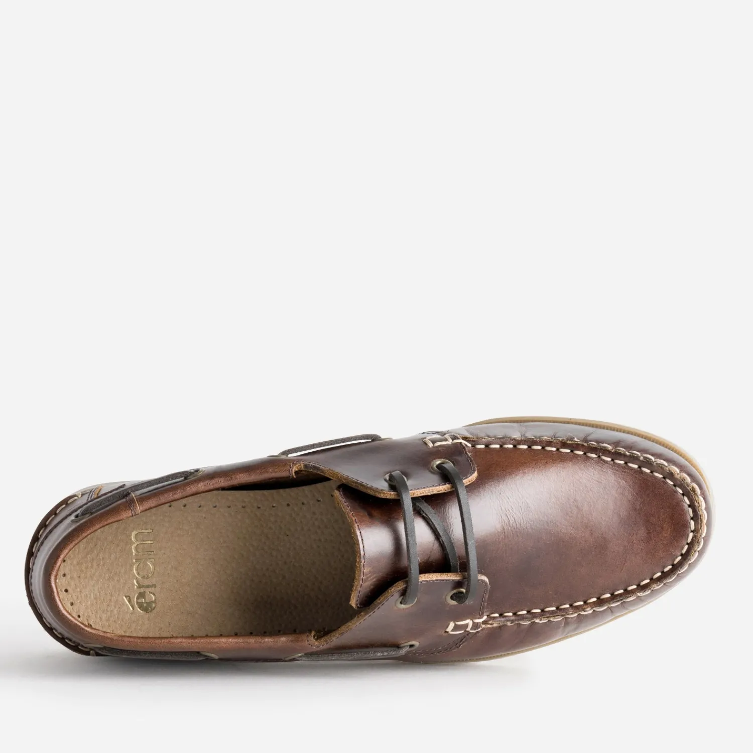 Eram Chaussures Bateau^Chaussure bateau cuir MARRON