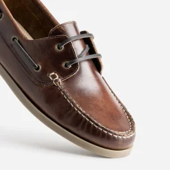 Eram Chaussures Bateau^Chaussure bateau cuir MARRON