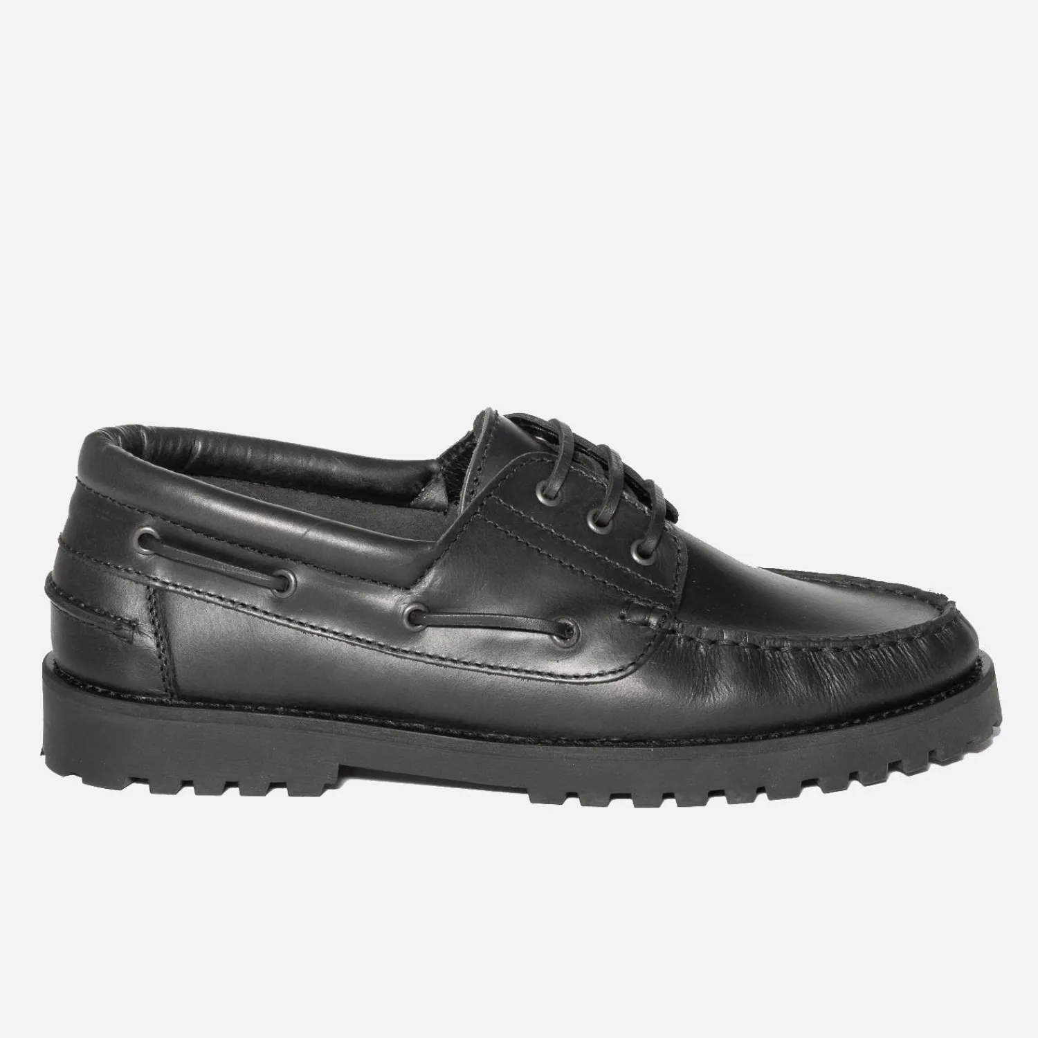 Eram Chaussures De Ville^Chaussure bateau en cuir NOIR