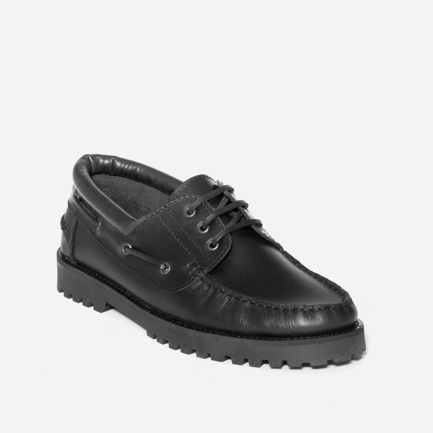 Eram Chaussures De Ville^Chaussure bateau en cuir NOIR