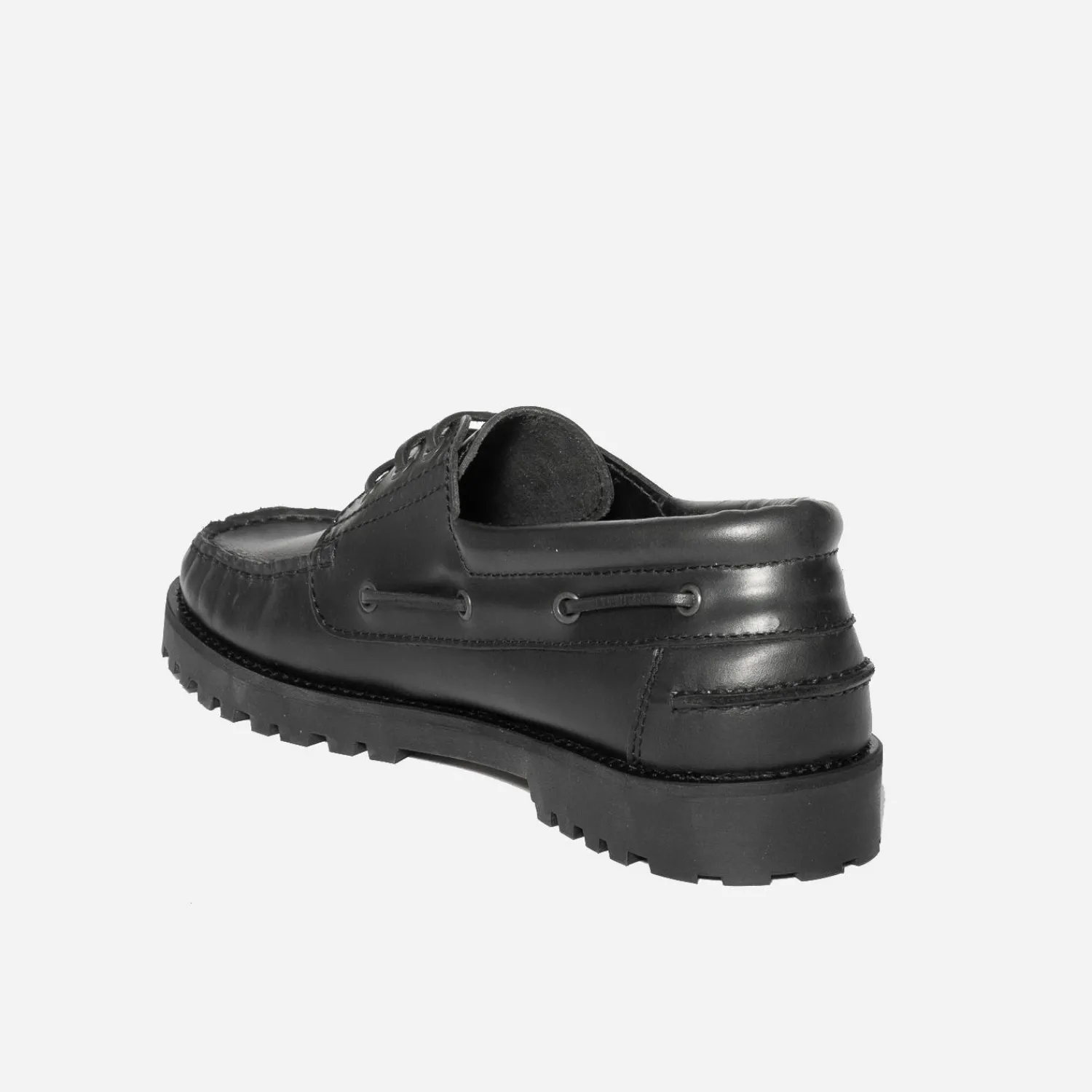 Eram Chaussures De Ville^Chaussure bateau en cuir NOIR