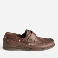 Fluchos Chaussures Bateau^Chaussure-bateau cognac en cuir à scratch MARRON