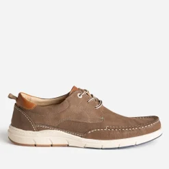 FRANCE ARNO Chaussures De Ville^Chaussure-bateau cuir TAUPE