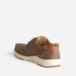 FRANCE ARNO Chaussures De Ville^Chaussure-bateau cuir TAUPE